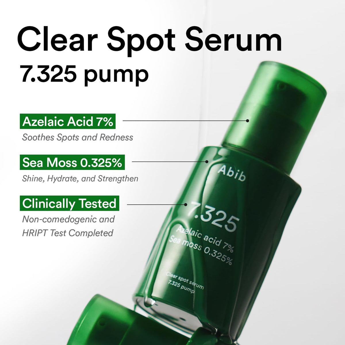 Abib Clear Spot Serum 7.325 pump side view