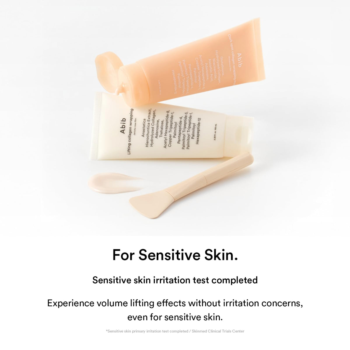 Abib Dark Spot Mask ingredients list on packaging
