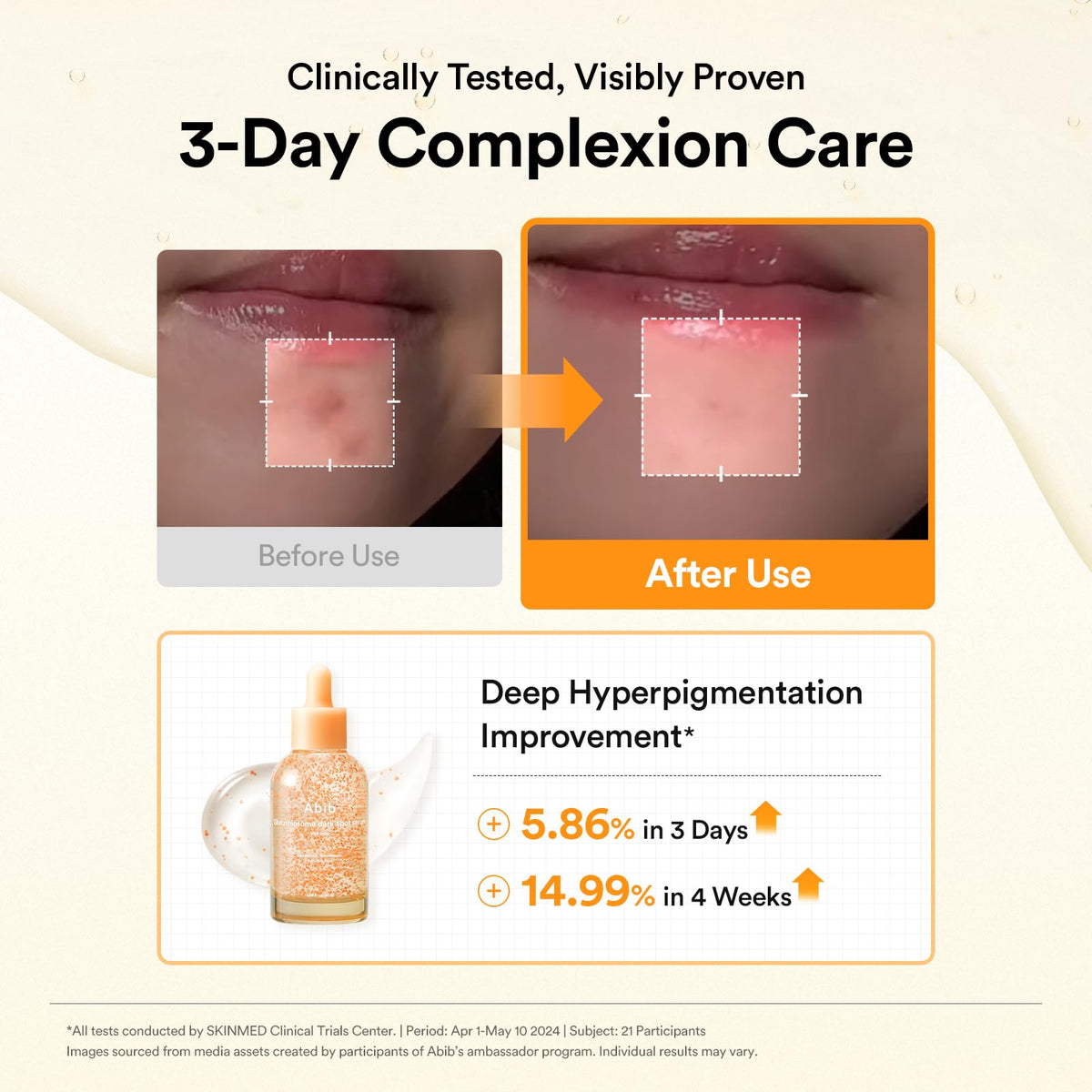 Abib Dark Spot Serum Vita Drop 1.69 fl.oz. on a skincare shelf