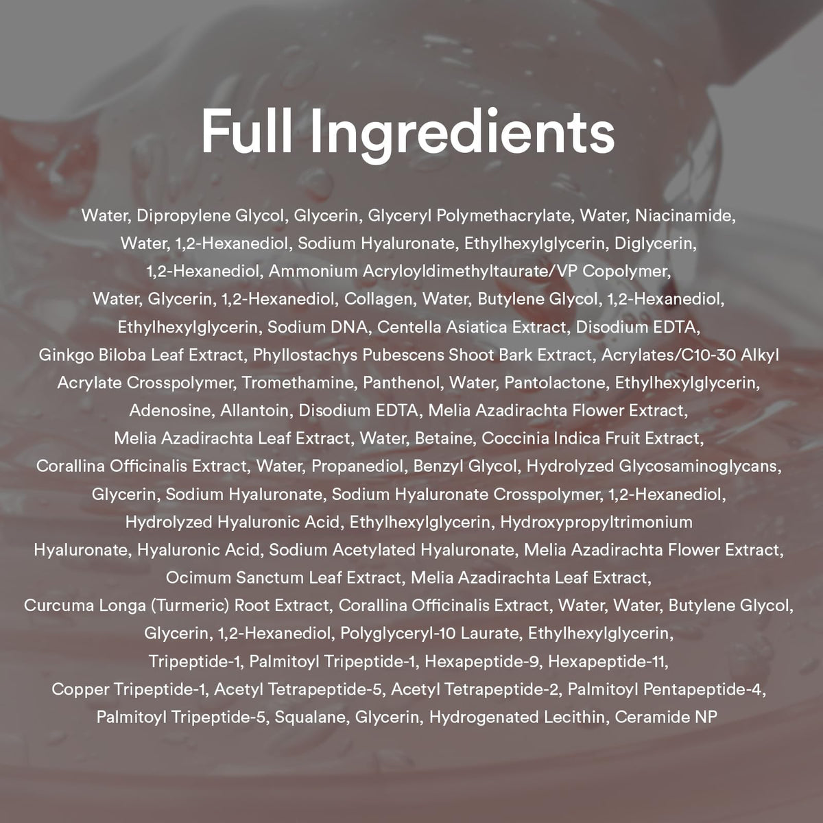 Abib PDRN Collagen Overnight Face Mask ingredients list