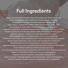 Abib PDRN Collagen Overnight Face Mask ingredients list