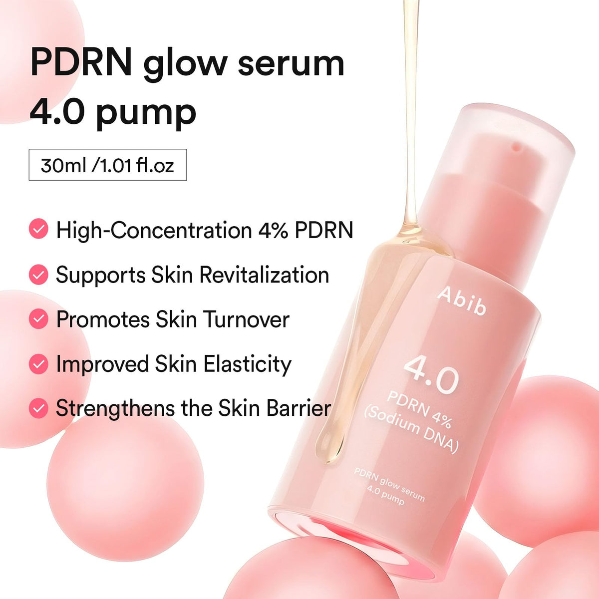 Abib PDRN Glow Serum pump top view