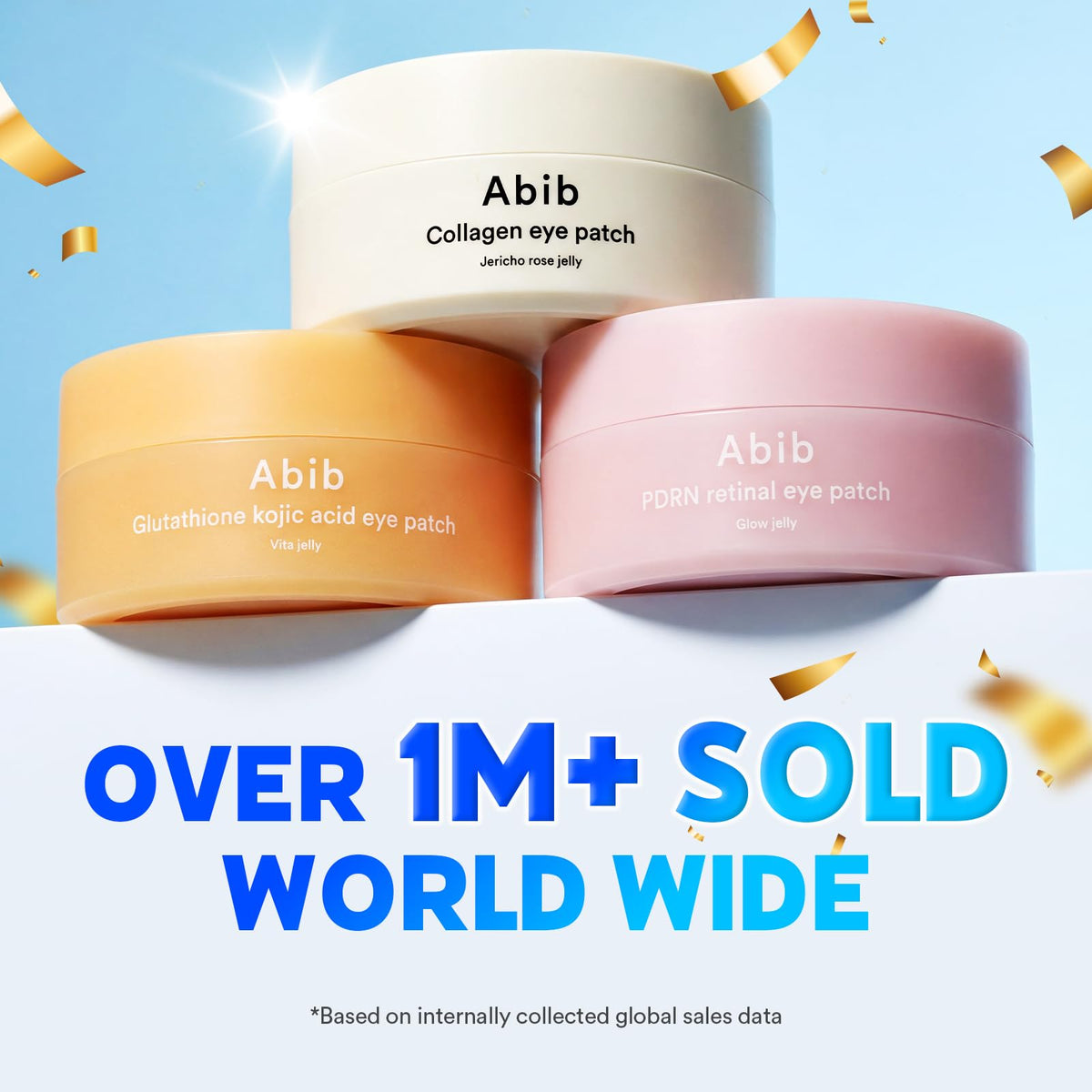 Abib PDRN Retinal Eye Patches applied under eyes