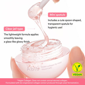 Abib PDRN Vegan Collagen Lip Mask alongside lip care products