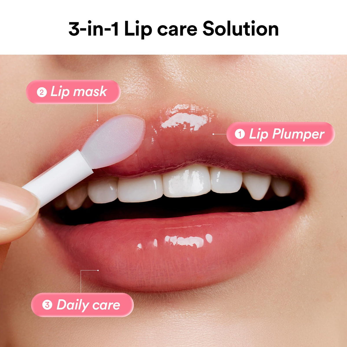 Abib PDRN Vegan Collagen Lip Mask texture on fingertip