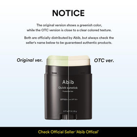 Abib Quick Sunstick SPF50+ with other skincare products