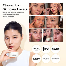 abib Vegan Collagen Eye Patches with a refreshing beverage