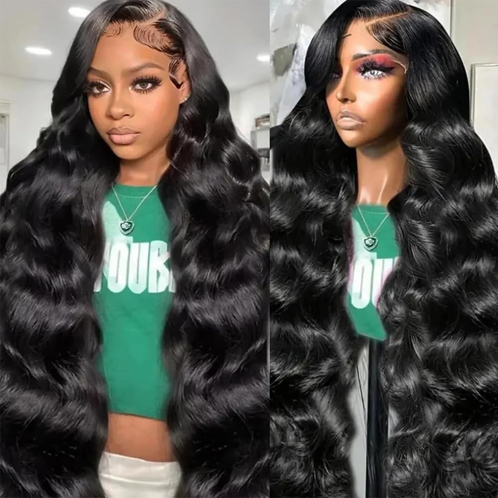 Ablyea 30 Inch Body Wave Lace Front Wig front view