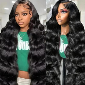 Ablyea 30 Inch Body Wave Lace Front Wig front view
