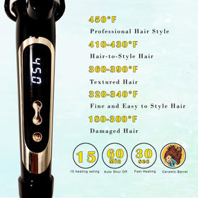 abp curling iron side view with clamp
