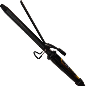 abp Extra Long Barrel Curling Iron front view with black and gold design