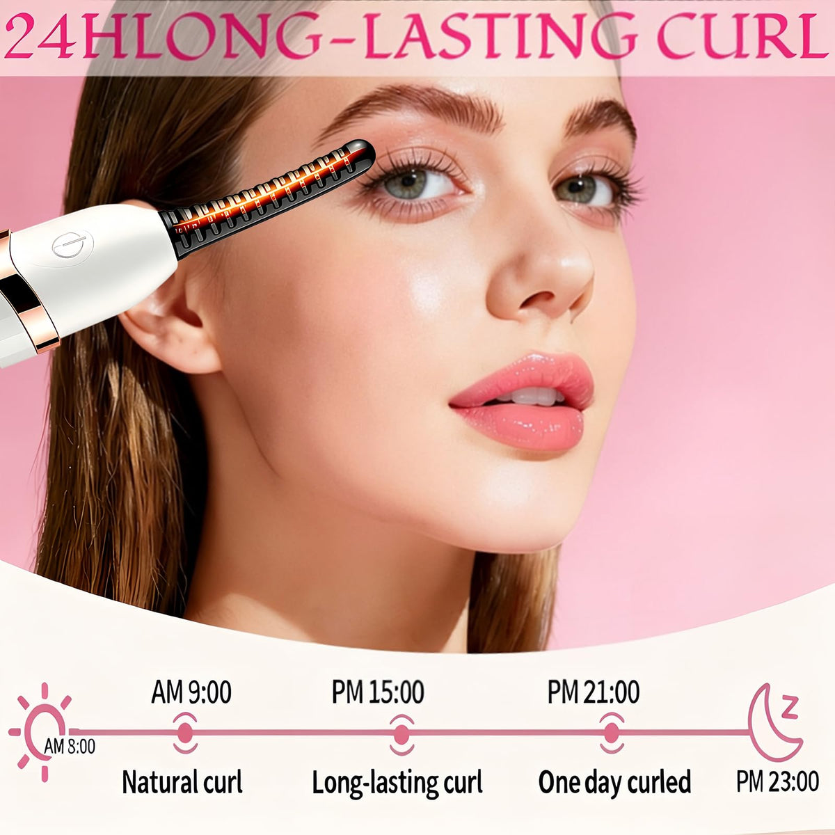 Acavado heated eyelash curler USB charging cable included