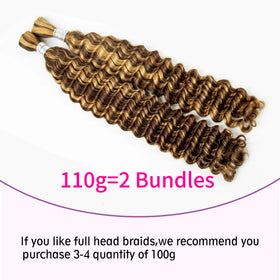 Acbhoa Boho Braiding Hair Deep Wave 18inch #4/27 Highlight packaging