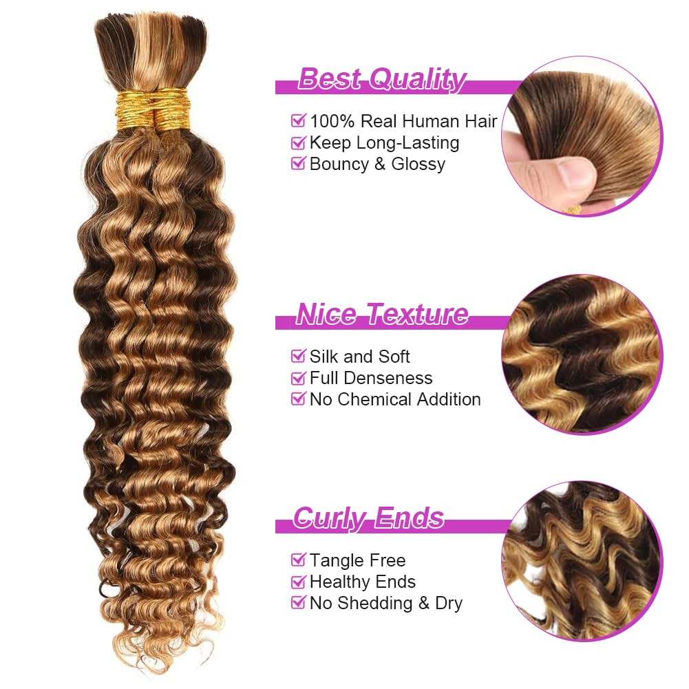 Acbhoa Boho Braiding Hair Deep Wave 22 inch packaging