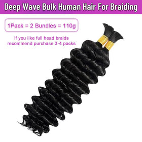 Acbhoa deep wave hair texture close-up