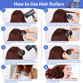 Acejoz hair curlers displayed with packaging