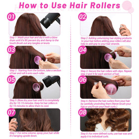 Acejoz Jumbo Hair Rollers displayed with packaging