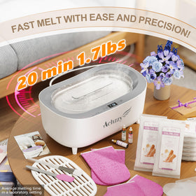 Achzzy Paraffin Wax Machine complete kit with unscented wax