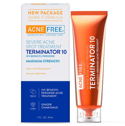 AcneFree Acne Spot 10% Benzoyl Peroxide front view