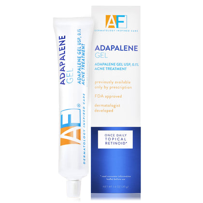 AcneFree Adapalene Gel 0.1% front view packaging