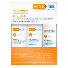 AcneFree Oil Free Acne Cleanser application on skin
