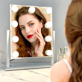 Acoolda Vanity Mirror close-up of smart touch control buttons