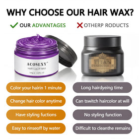 Acosexy Purple Hair Wax Dye packaging
