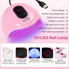 Acrylic nail brush and nail forms from the starter kit
