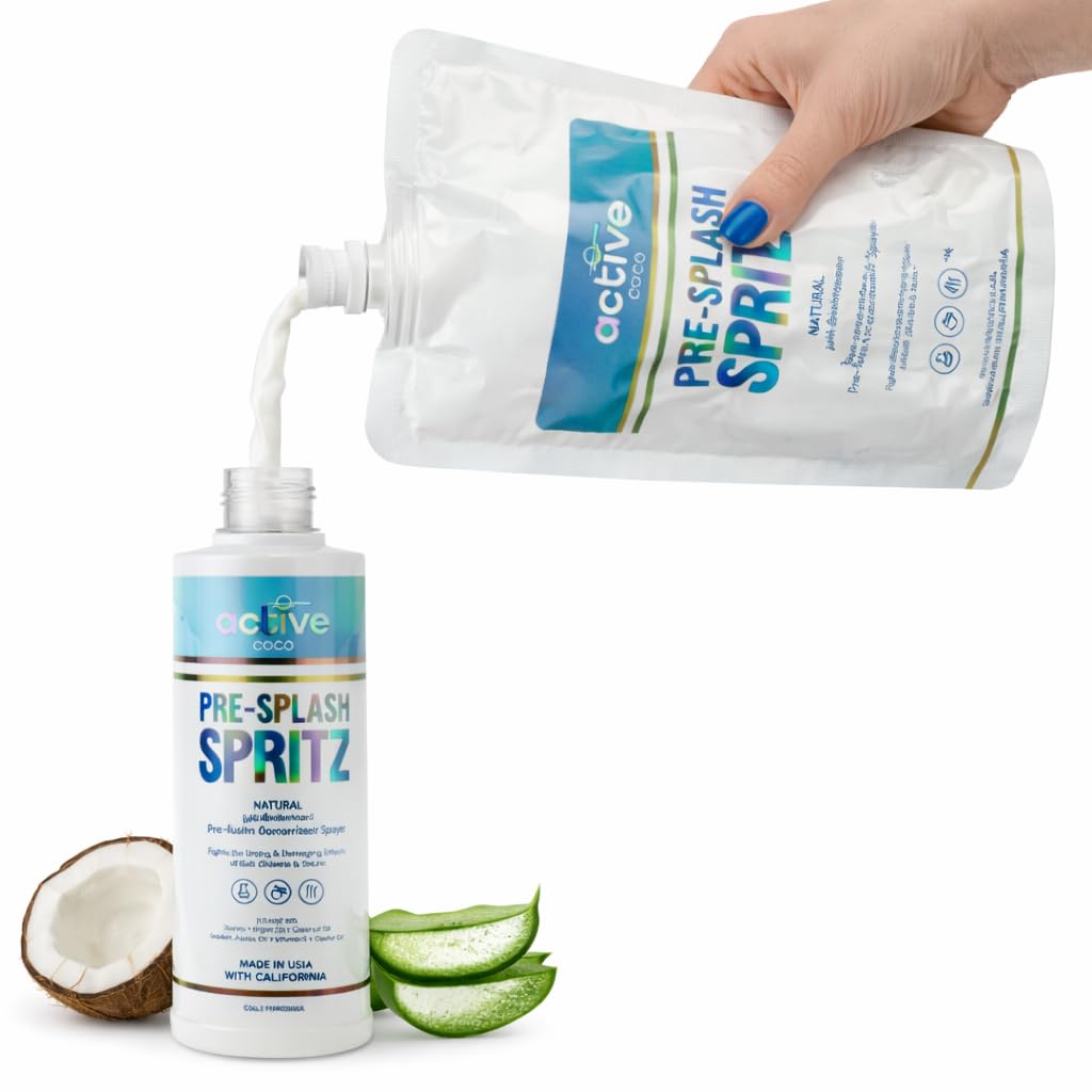 Active COCO Pre Swim Hair Protection Spray bottle side view