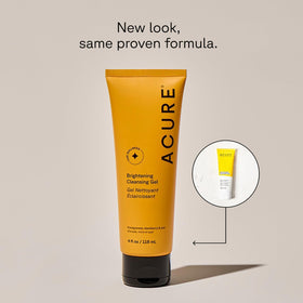 Acure Brightening Cleansing Gel 4 fl oz back view
