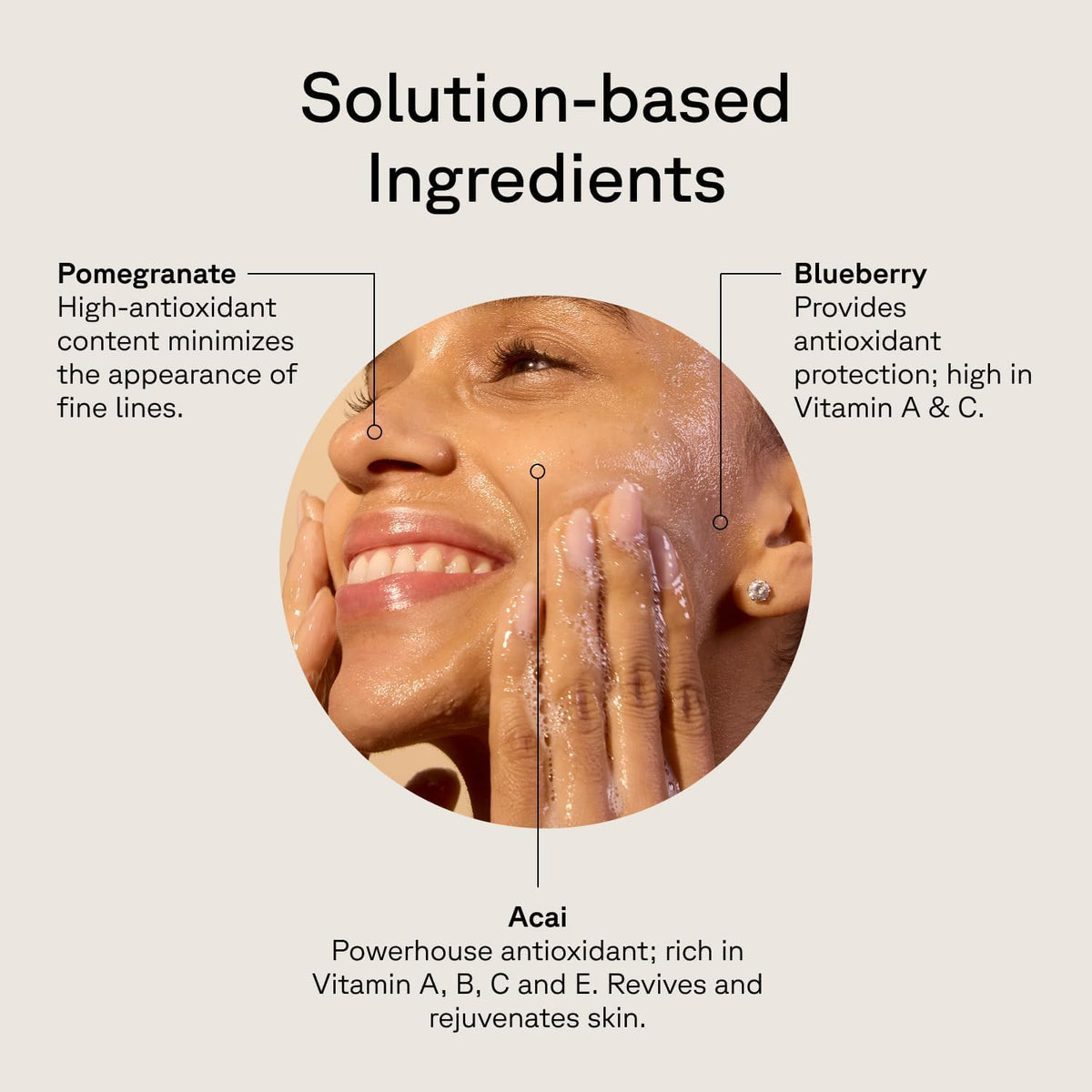 Acure Brightening Cleansing Gel 4 fl oz with ingredients list