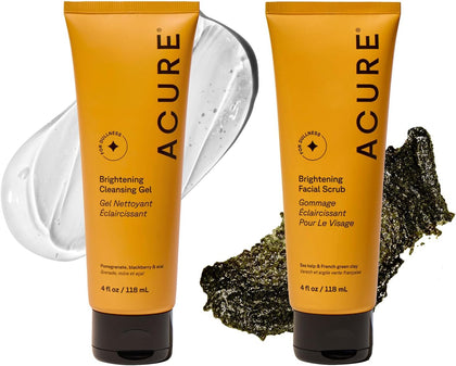 Acure Brightening Facial Scrub front view 4 fl oz