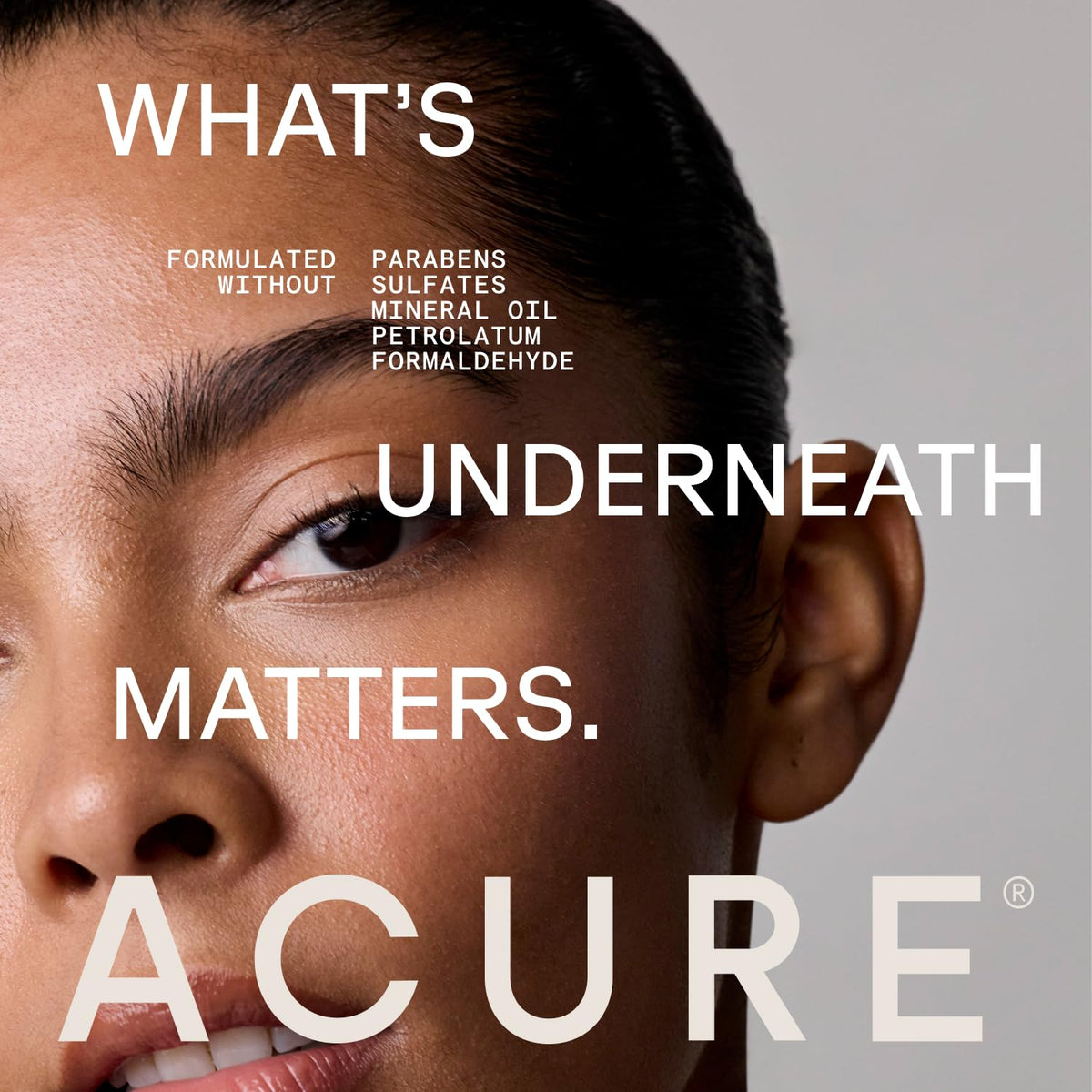 Acure cleansing cream in bathroom setting