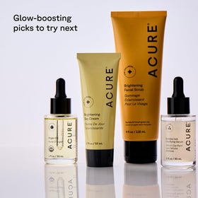 Acure cleansing cream with natural ingredients layout