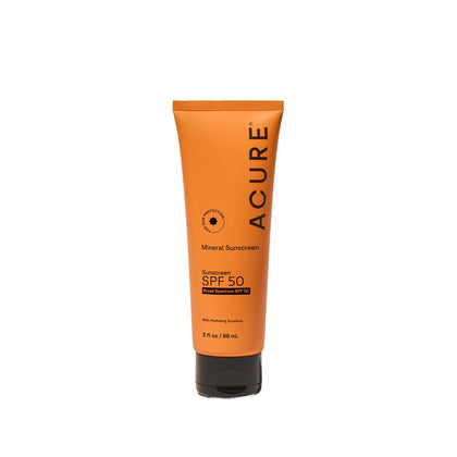 Acure Mineral Sunscreen SPF 50 3 fl oz front view