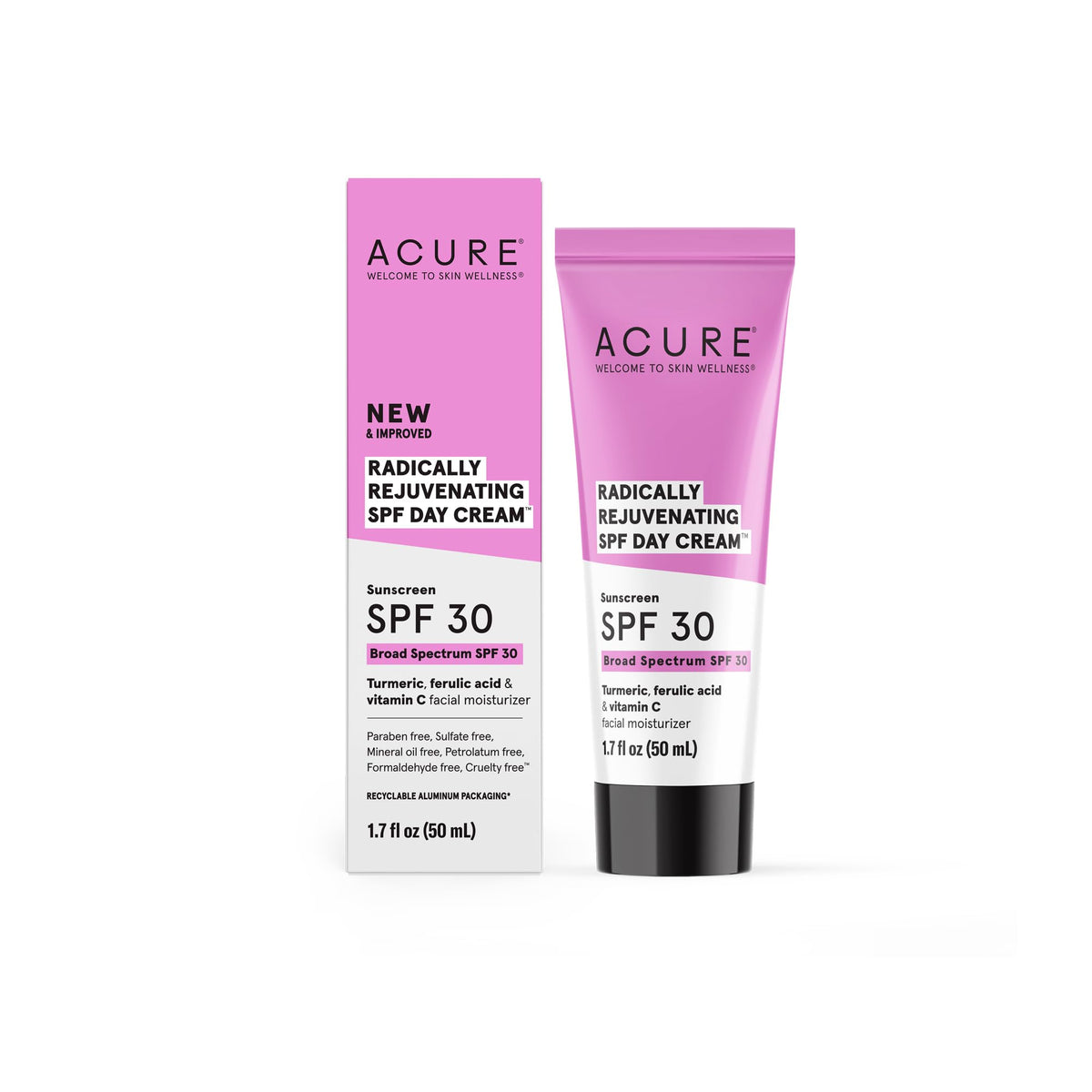 Acure Radically Rejuvenating SPF 30 Day Cream 1.7 fl oz front view