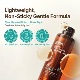 ACWELL Licorice Toner in bathroom setting