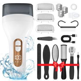 AdamPark Electric Callus Remover front view with roller heads