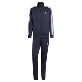 adidas Men's 3-Stripes Tricot Track Suit front view in Legend Ink