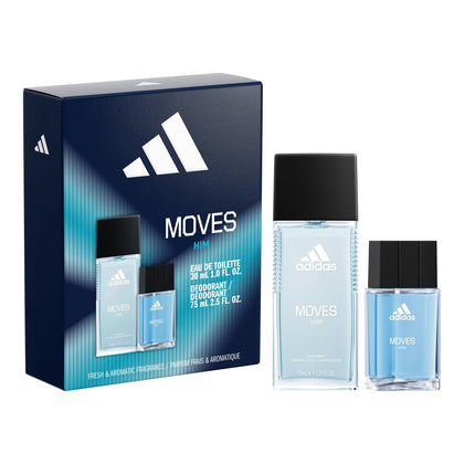 Adidas Moves for Him Giftset packaging front view