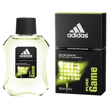 adidas Pure Game Eau De Toilette Spray 3.4 oz front view