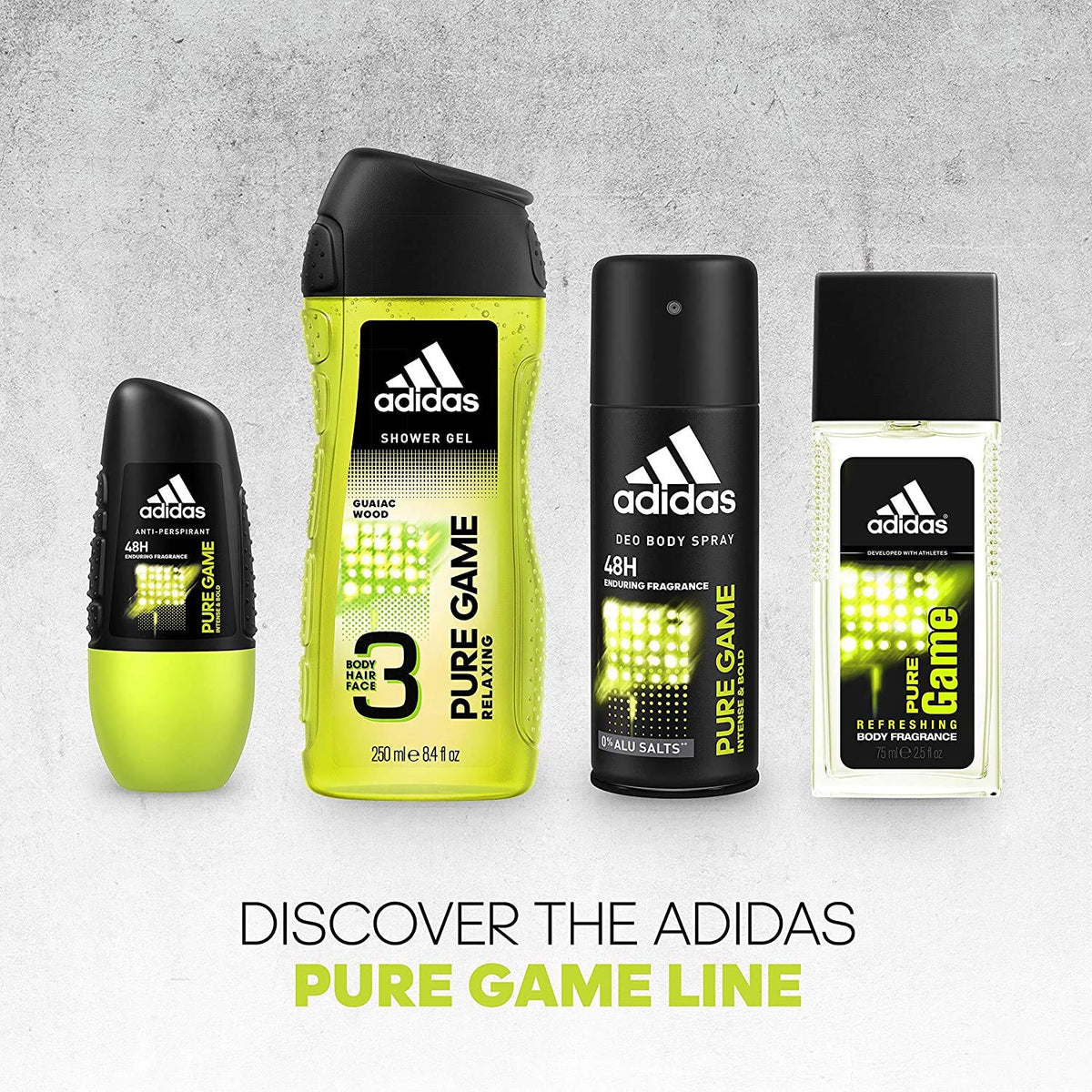 adidas Pure Game Eau De Toilette Spray 3.4 oz lifestyle scene