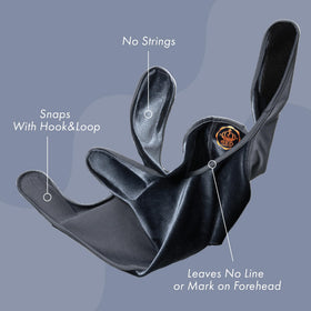 Adjustable hook-and-loop strap of Red by Kiss Bow Wow X Power Wave Durag