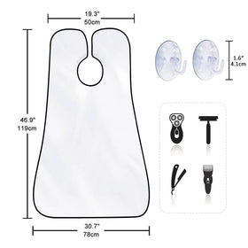 Adjustable Velcro neck fit of Showvigor Beard Bib