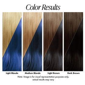 Adore hair dye application on straight hair
