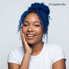 Adore Sapphire Blue hair dye bottle back view