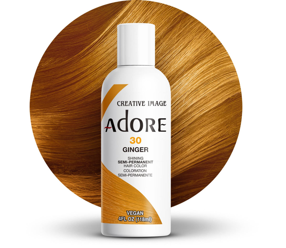 Adore Semi Permanent Hair Color 030 Ginger front view