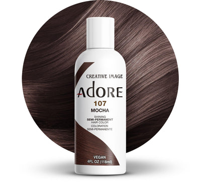 Adore Semi Permanent Hair Color 107 Mocha front view