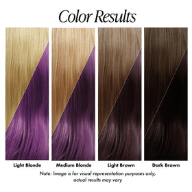 Adore Semi Permanent Hair Color 114 Violet Gem application on hair