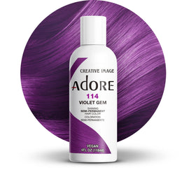 Adore Semi Permanent Hair Color 114 Violet Gem lifestyle use
